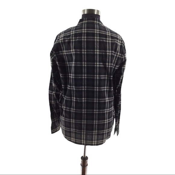 #04 Theory Men Zack Winterton Plaid Shirt - Picture 11 of 15
